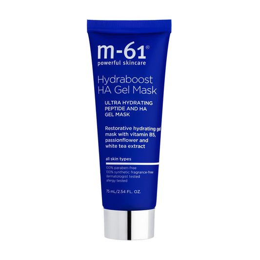 m-61 Hydraboost HA Gel Mask | Ultra-Hydrating, Cooling Gel Mask With Hyaluronic Acid, Vitamin B5, Peptides, and White Tea Extract, 2.5 Fl. Oz.
