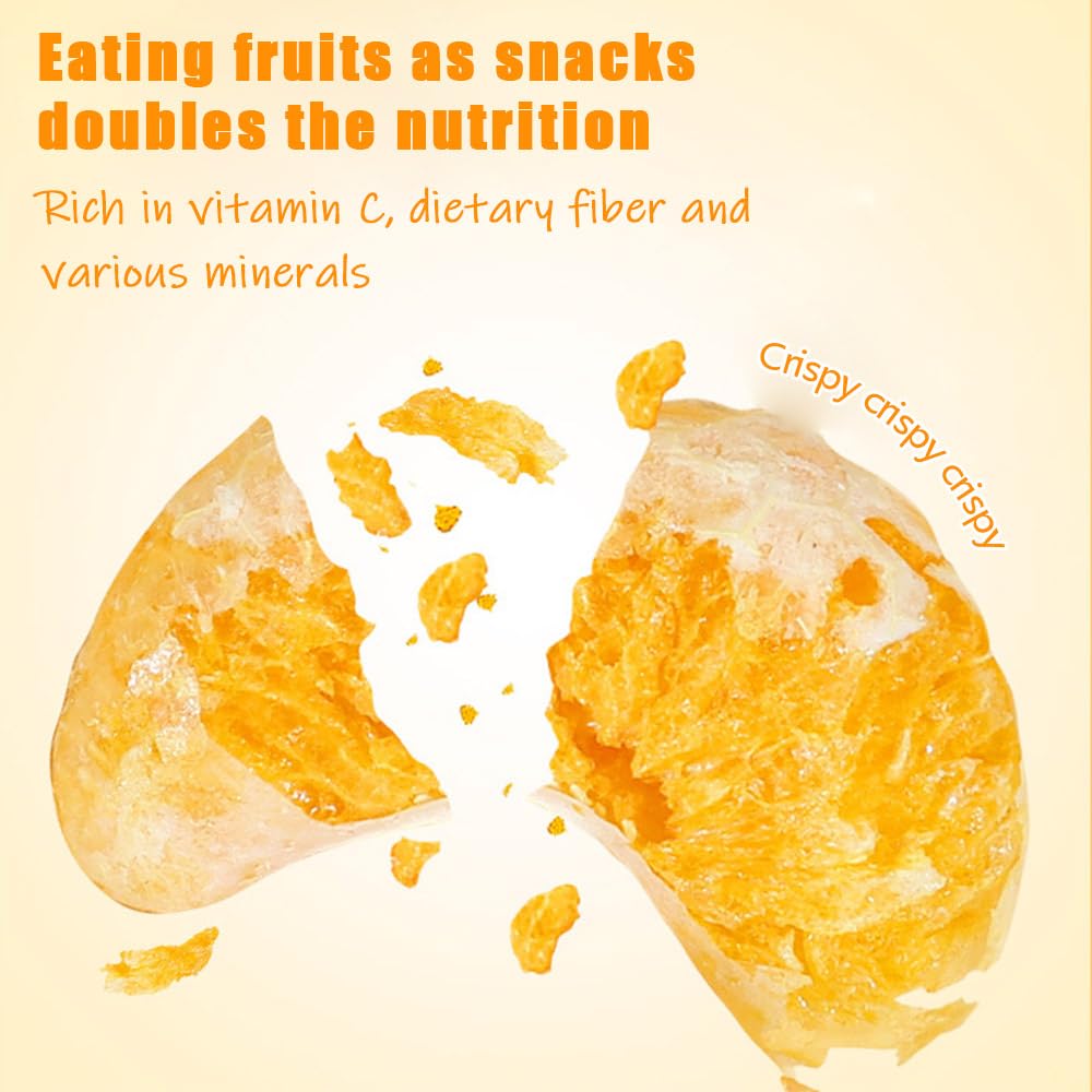 Freeze dried oranges 3.17oz 90g/Oranges lyophilisées， dried tangerines, crispy dried fruits, fruit snacks