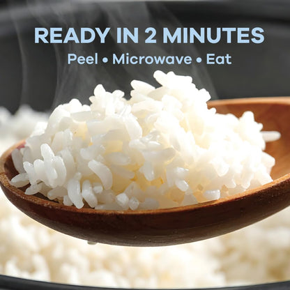 OTOKI Korean Cooked White Rice, Authentic Fluffy Rice, Ready in 2 Minutes, Gluten-Free Microwavable Bowls, 7.41 oz (Pack of 12)