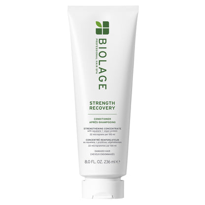 Biolage Strength Recovery Conditioner - Moisturizes & Strengthens Damaged Hair, Softness & Shine, Hydrates and Repairs Damaged Hair, With Olive Squalane & Vegan Proteins, Paraben-Free, Vegan