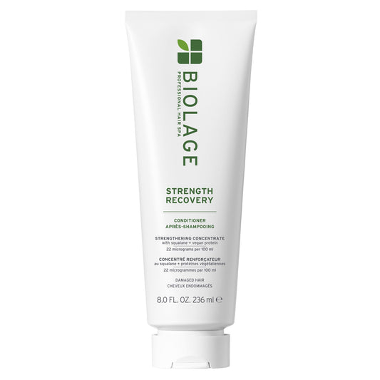 Biolage Strength Recovery Conditioner - Moisturizes & Strengthens Damaged Hair, Softness & Shine, Hydrates and Repairs Damaged Hair, With Olive Squalane & Vegan Proteins, Paraben-Free, Vegan