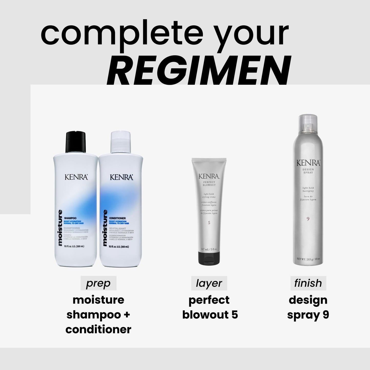 Kenra Design Spray 9 | Light Hold Hairspray | Tames Frizz & Flyaways | Lightweight, Brushable Formula | All Hair Types