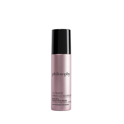 philosophy ultimate miracle worker lift & firm face & neck serum – with encapsulated retinol & retinal ­– anti-aging serum ­– peptide complex – for all skin types