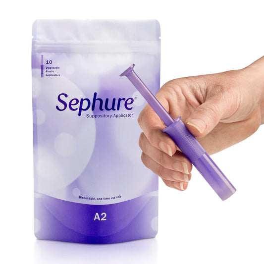 Easy-to-Use Suppository Applicator for Women and Men, Disposable Applicator for Suppositories for Constipation from Various Brands, 1-Pack, 10-Count, Size A2