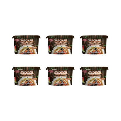 Chef Kim's, Japchae Korean Glass Noodles with Vegetables, 6 Bowls (6 Bowls, Original)