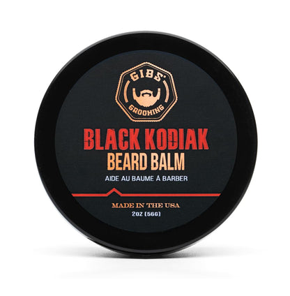GIBS Grooming Black Kodiak Beard Balm Aid, 2 oz