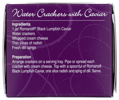 Romanoff Caviar, Black Lumpfish, 2 Oz., (Pack of 3)