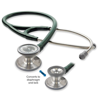 ADC - 601DG Adscope 601 Convertible Cardiology Stethoscope with Tunable AFD Technology, For Adult and Pediatric Patients, Dark Green
