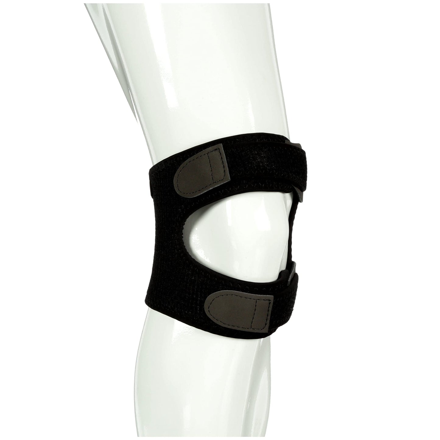 ACE Dual Strap Knee Support Soothing Gel Pads Deliver Targeted Pressure on Your Sore Tendons, Adjustable, Black, 1 Pack