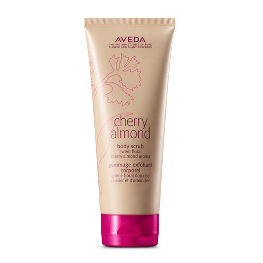 Aveda Cherry Almond Body Scrub | with Sweet Almond Oil, Cherry Blossom Extract | Sweet Floral Aroma of Tonka Bean, Certified Organic Orange, Ylang Ylang | 98% Naturally Derived*, 6.7 Fl Oz