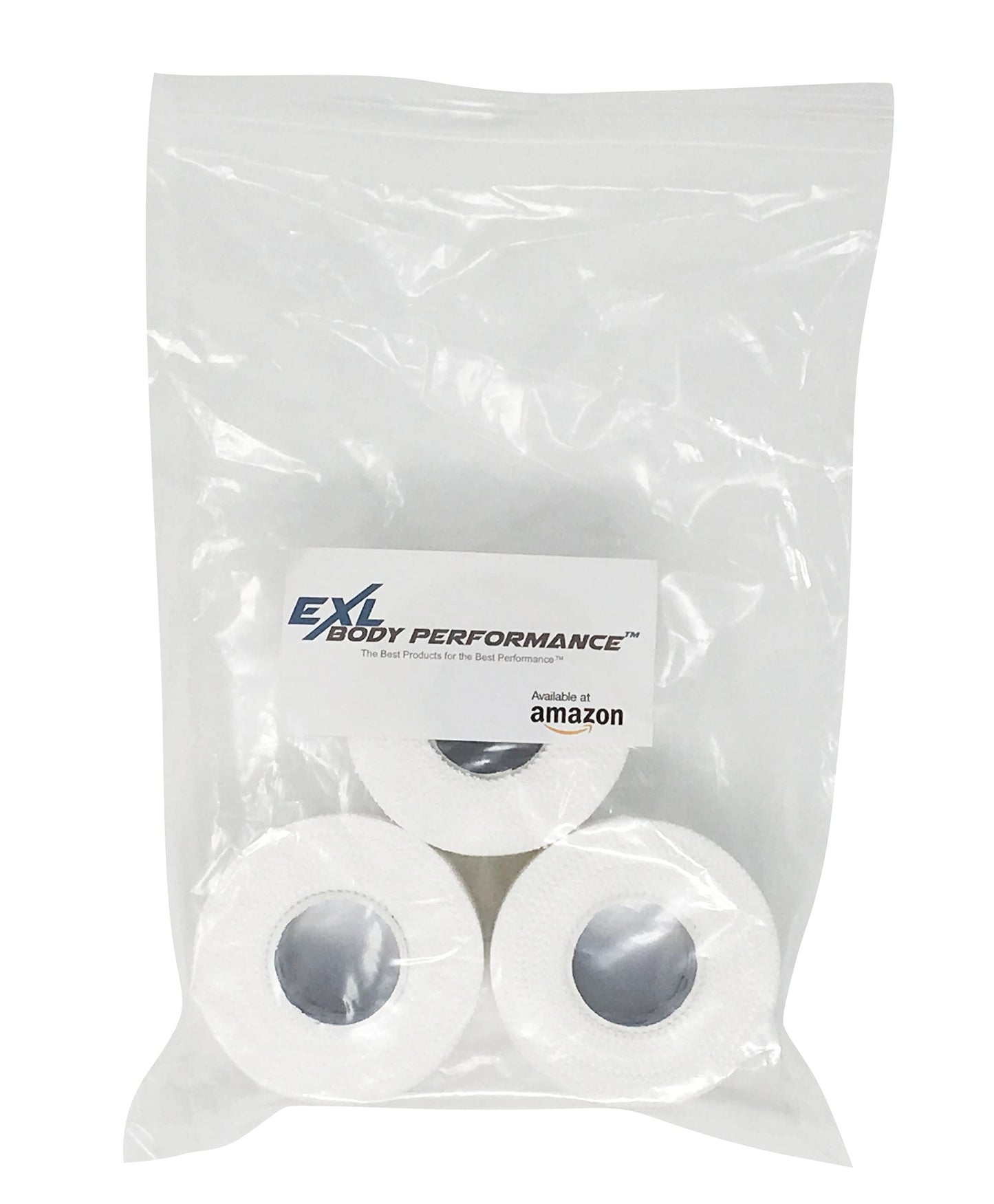 White Athletic Tape - 1.5" x 5yards (Latex-Free) (Pack of 3 Rolls)