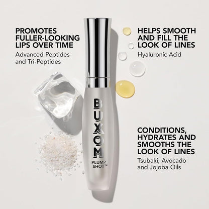 Buxom Plump Shot Peptides Lip Serum, Filler, Travel Size