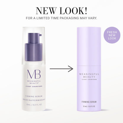 Meaningful Beauty Firming Serum, Anti Aging Facial Serum with Melon Super Antioxidants, Collagen & Hyaluronic Acid, Daily Skin Care for Women, Lightweight Hydrating Formula, Travel Ready, 0.5 Fl Oz