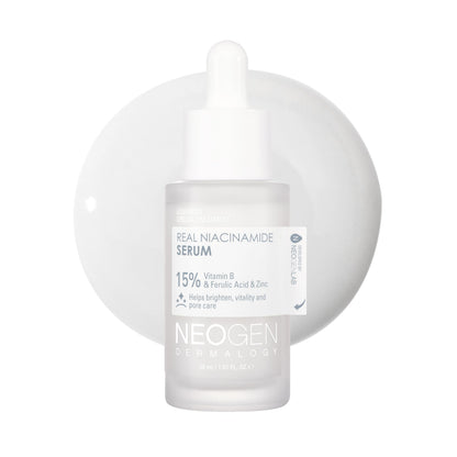 DERMALOGY by NEOGEN Real 15% Niacinamide Serum, Pore Minimizing & Dark Spot Correcting Face Serum with Zinc, Hydrating Vegan Korean Skincare, 1.01 fl oz (30 ml)