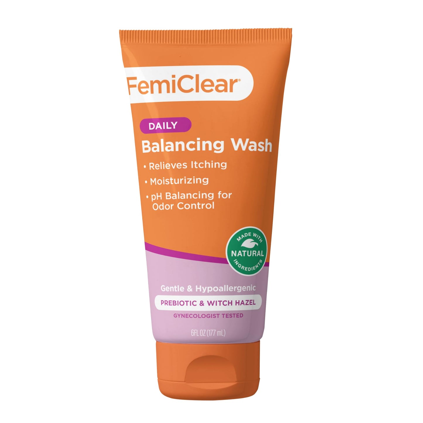 FemiClear Soothing Daily Feminine Wash - Feminine Care Wash for Itching & Irritated Skin, Feminine Hygiene Products, Essentials for Vaginal Health, PH Balance for Women (6FL oz)
