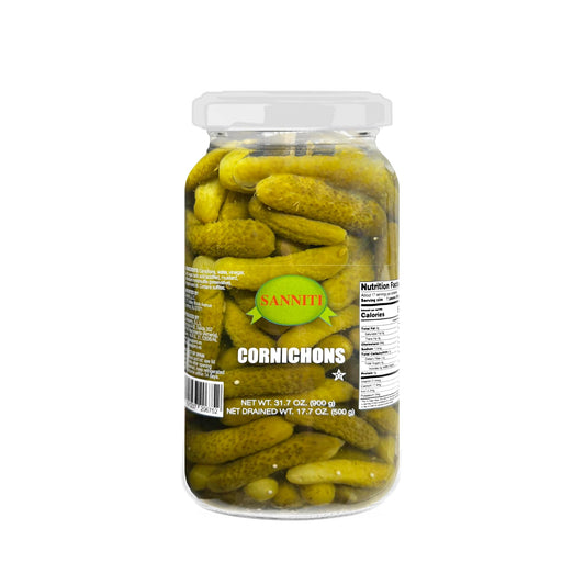 Sanniti Spanish Cornichons - 33.5 ounce