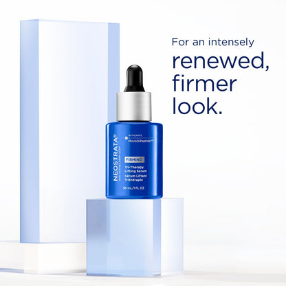 NEOSTRATA Tri-Therapy Lifting Serum, New & Improved Formula, 3D Volumizer, Lifting and Firming Antiaging Serum with Hyaluronic Acid Oil-Free Fragrance-Free, 1 fl. oz.