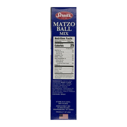 Streit's Matzo Ball Mix - Kosher Certified, Suitable for Passover, No MSG Added, Just Add Eggs & Oil, Vegan-Friendly, Family Owned (4.5oz, Pack of 3)