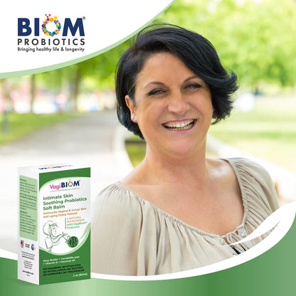 Intimate Skin Soothing Probiotics Soft Balm SheaButter with VagiBiom Lactobacillus crispatus for Skin Care. 100% NATURAL - NO VEGAN Maintain Optimal pH Relieves Feminine discomfort