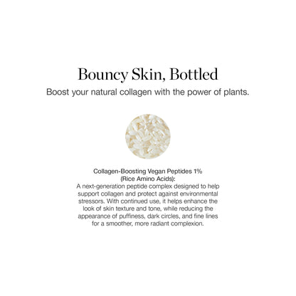 Ogee Vegan Collagen Boost Elixir - Peptides Serum for Face - Boosts Collagen Production By 150% - Certified Organic Firming & Smoothing Facial Serum, 15 ml