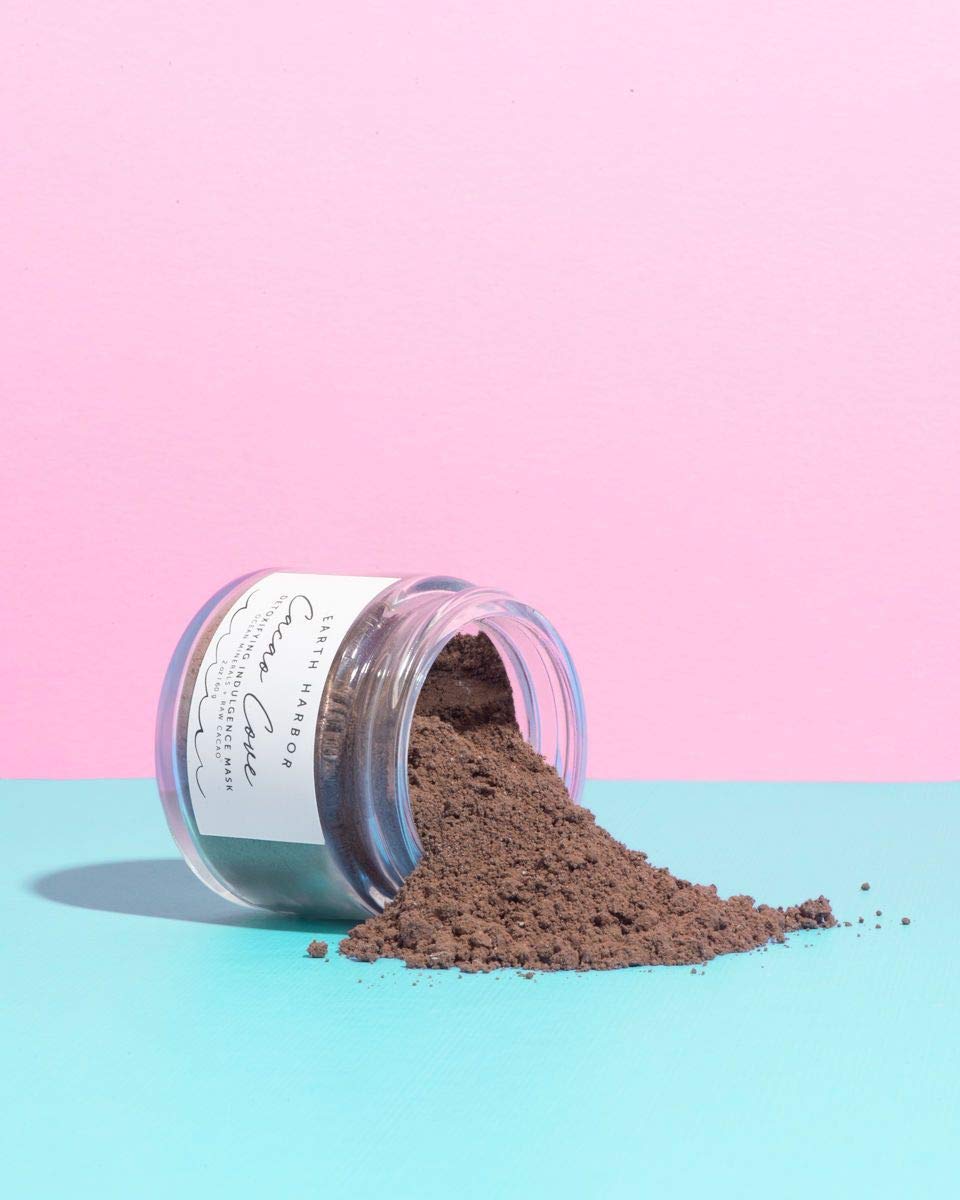 Earth Harbor | CACAO COVE Detoxifying Indulgence Mask - Detoxifies & Clarifies | No GMOs + Natural | Fair Trade Raw Cacao & Ocean Minerals | 2 oz