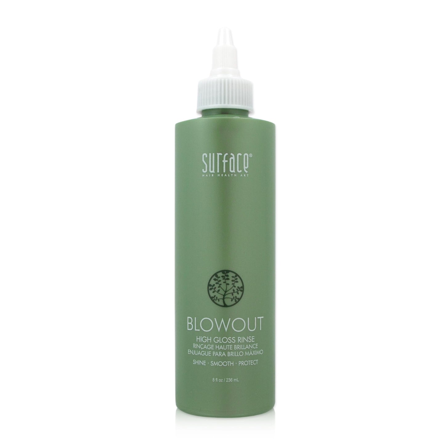 SURFACE Hair Blowout High Gloss Rinse– Organic Ingredients for Women and Men, Heat-Resistant with Babassu Oil for Longer Lasting Blowouts - 8 fl oz