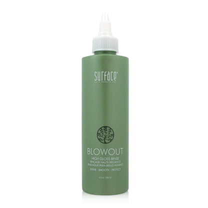 SURFACE Hair Blowout High Gloss Rinse– Organic Ingredients for Women and Men, Heat-Resistant with Babassu Oil for Longer Lasting Blowouts - 8 fl oz