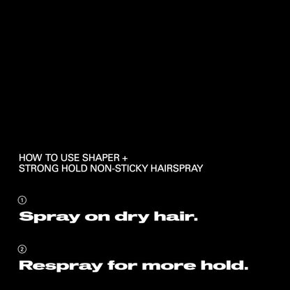 Sebastian Professional Shaper Plus Hairspray | Touchable, Humidity Resistant, Extra Hold | 24 Hour Flexible Styling Control | For All Hair Types