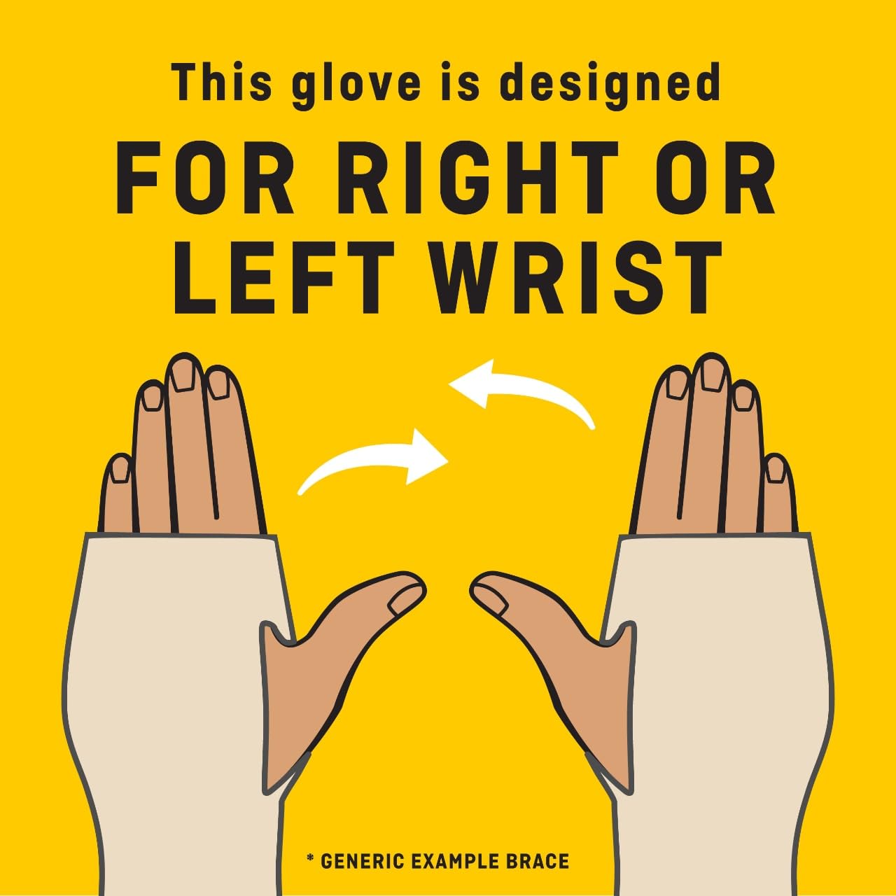 FUTURO Compression Glove, Provides Mild Support to Aching, Weak Hands and Wrists, S/M