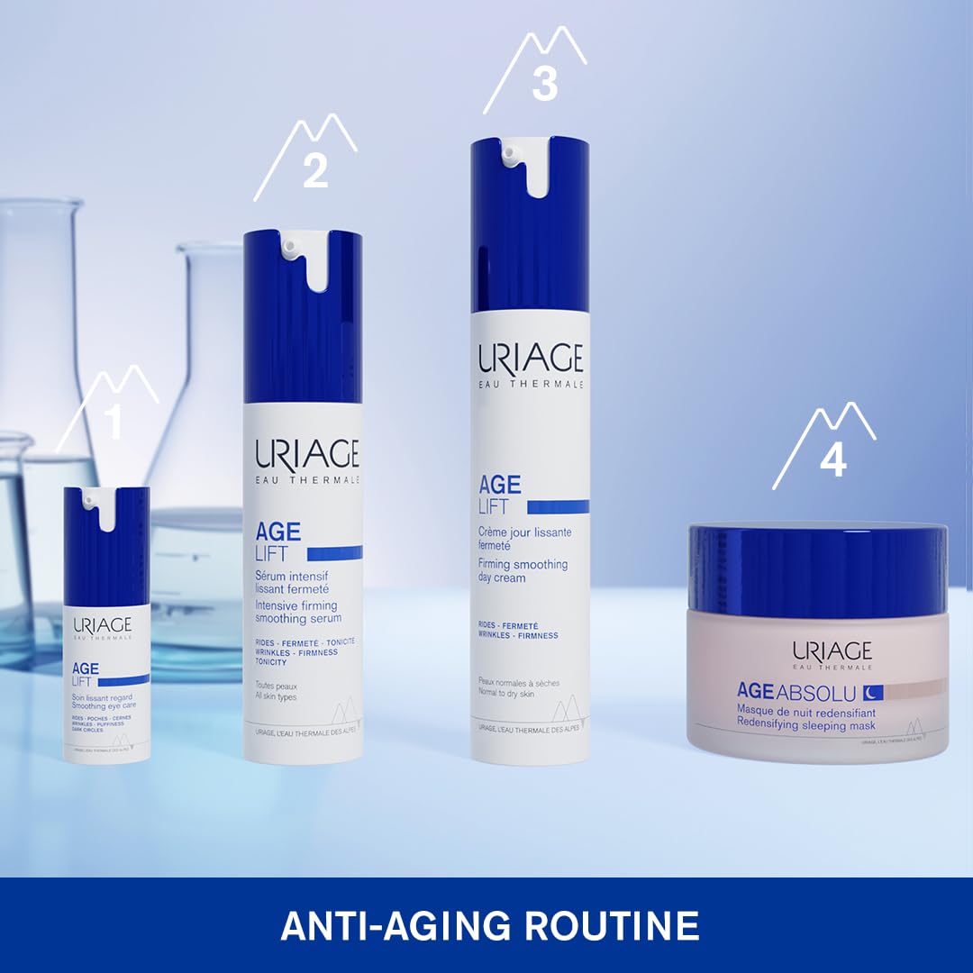 Uriage Age Lift Anti-Aging Cream With Retinol, Hyaluronic Acid & Shea Butter, 3X Less Visible Wrinkles, 3X Increased Firmness, Firming Velvet Cream, Normal To Dry Skin, Even Sensitive