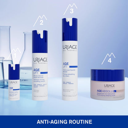 Uriage Age Lift Anti-Aging Cream With Retinol, Hyaluronic Acid & Shea Butter, 3X Less Visible Wrinkles, 3X Increased Firmness, Firming Velvet Cream, Normal To Dry Skin, Even Sensitive