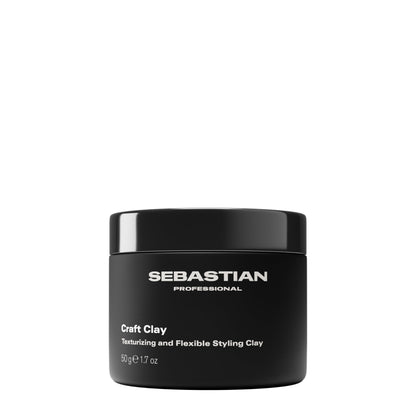 Sebastian Professional Styling Craft Clay | Remoldable Texturizing Hair Styling Clay for Natural Hold | 1.7 oz | Packaging May Vary