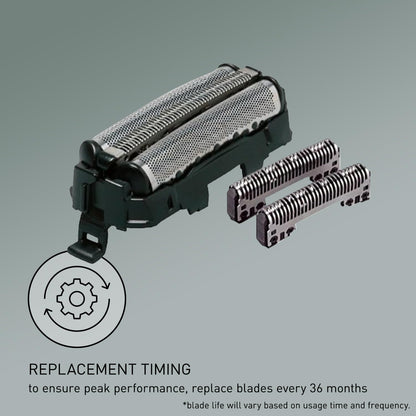 Panasonic Shaver Replacement Outer Foil and Inner Blade Set WES9013PC, Compatible with ARC3 3-Blade Shavers ES-LL41-K, ES8103S
