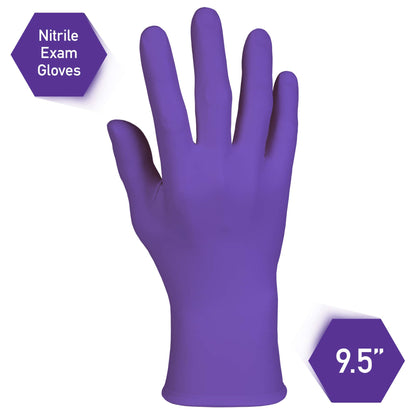 Ansell Kimtech™ Purple Nitrile™ Exam Gloves (55081), 5.9 Mil, Ambidextrous, 9.5”, Small, 100 Nitrile Gloves/Box