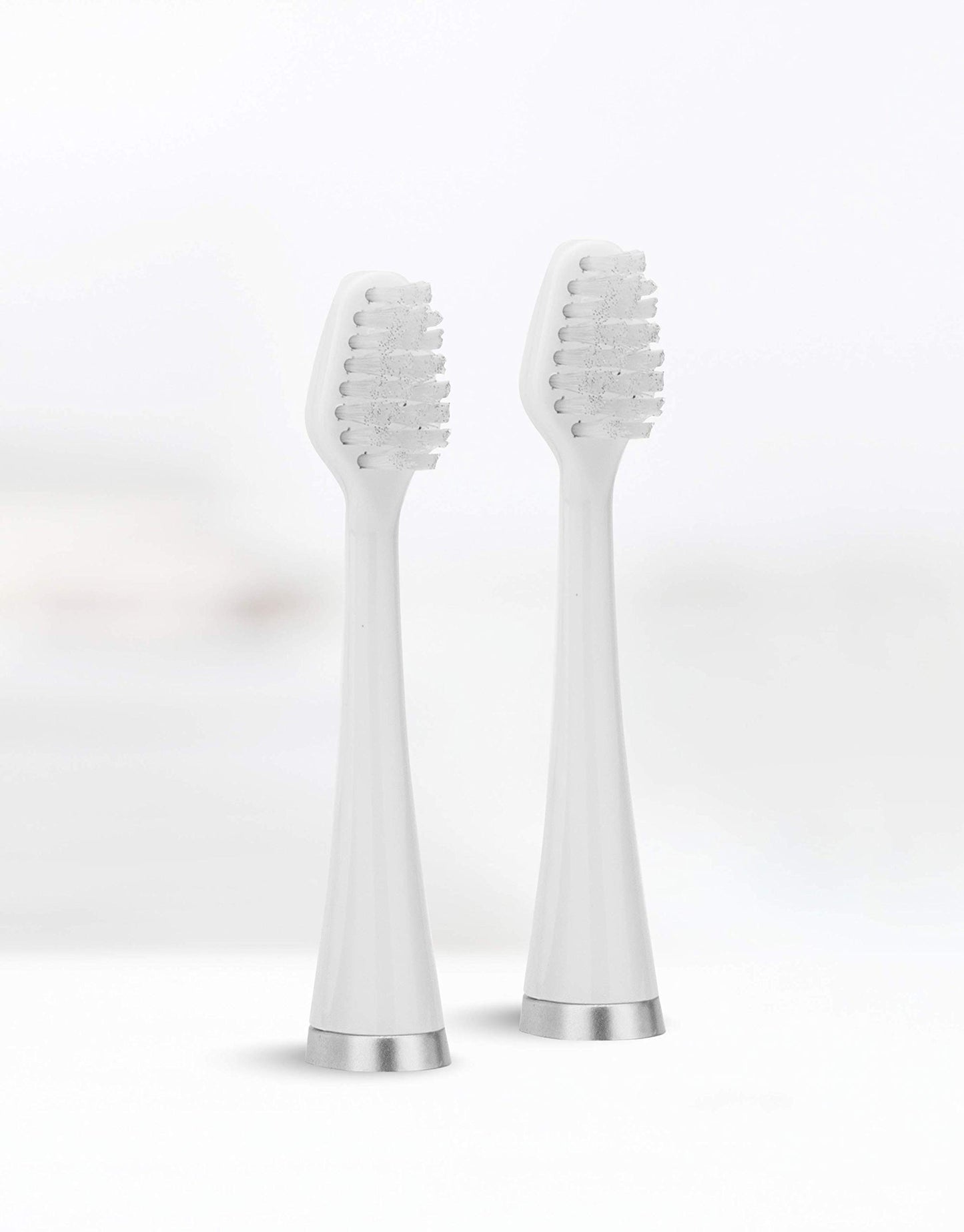 Supersmile Series II LS45 Replacement Brush Heads for Sonic Pulse Toothbrush - Patented 45° Soft Bristles Deliver Professional Teeth Cleaning - No Sensitivity (White, 2 Count)