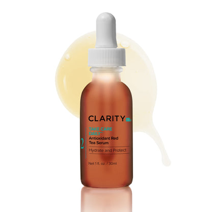 ClarityRx Take Care Daily Antioxidant Red Tea Face Serum, Natural Plant-Based Hydrating & Anti-Aging Facial Treatment for Environmental Protection
