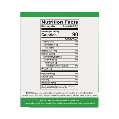 Nutmeg State Nutrition - High Protein Instant Soup Mix, Keto Friendly, 15g Protein, 90 Calories, 0g Sugar, 7 Packets Per Box (1 Box, Chicken Noodle)