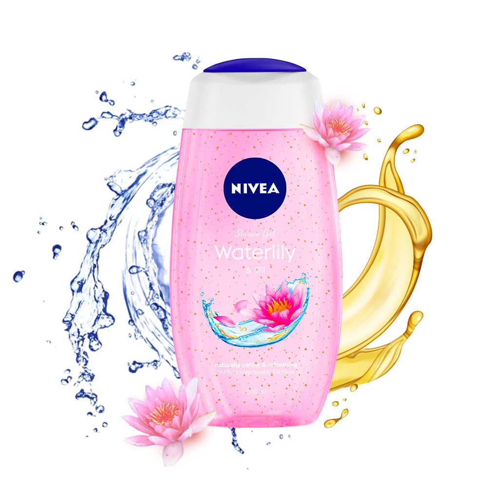 Nivea Bath Care Shower Water Lily Oil, 250 ML