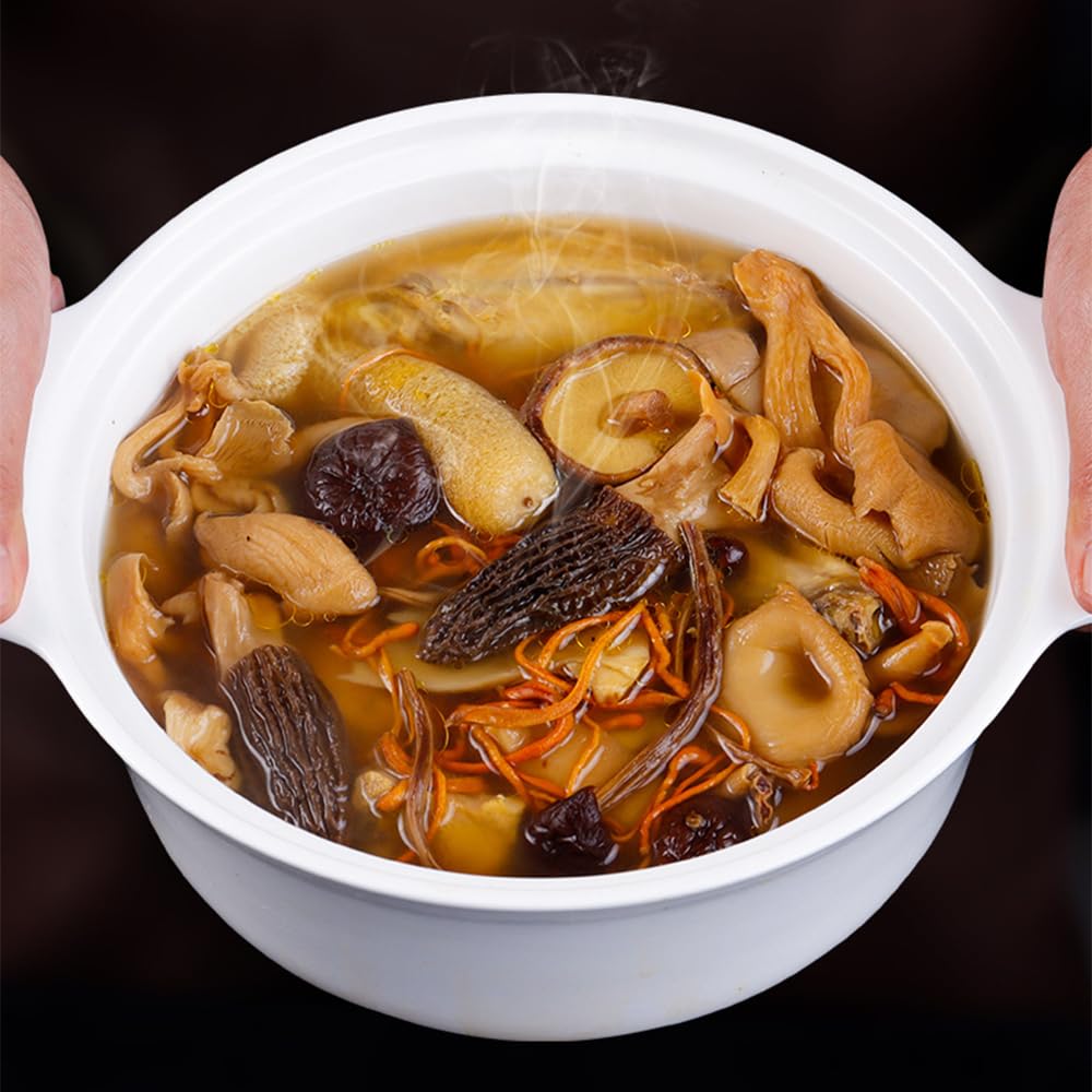 SIJIYUNLI-Bazhen Mushroom Soup Bun 91.5g/3.22oz Soup bag, noodles and rice partner，The deliciousness of mountains and forests