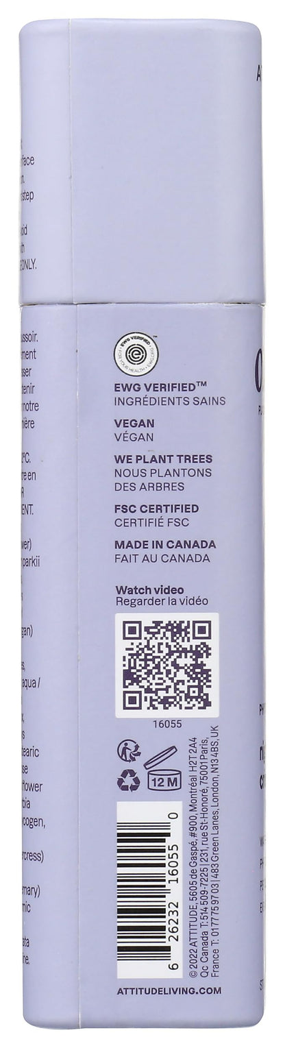 ATTITUDE Oceanly, Face Cream Night Phyto Age, 1 Ounce