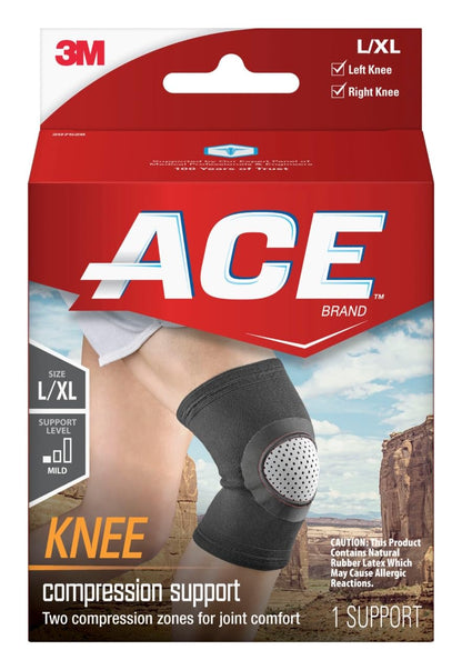 ACE Brand Compression Knee Support Neoprene, Large/X- Large