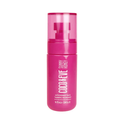 Coco & Eve Antioxidant Face Tanning Micromist – Hydrating Self Tanner & Tan Mist for Face, Streak-Free Quick-Dry Sunless Facial Mist Spray, Natural Glow (75 ml)