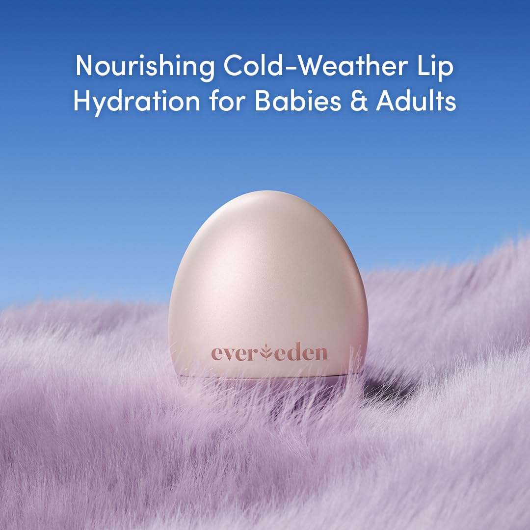 Evereden Super Rich Hydrating Lip Balm for Kids: Clean & Vegan Soothing & Nourishing Lip Balm Stick for Harsh, Cold Climates - With Chaga Mushroom and Ceramides