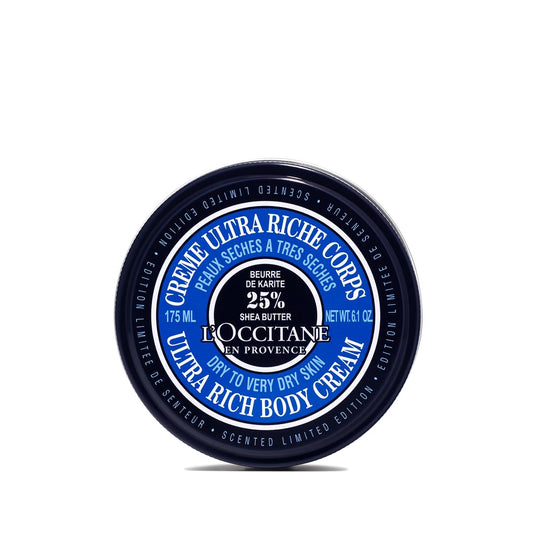 L’Occitane Shea Butter Ultra Rich Body Cream, Nourishing Moisturizer for Dry, Sensitive Skin, Fast Absorbing, Refillable, Vegan Skincare, Light Scent