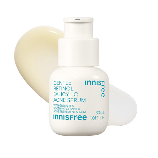 innisfree Gentle Retinol Salicylic Acne Serum, Korean Face Treatment for Blemishes and Clear Skin
