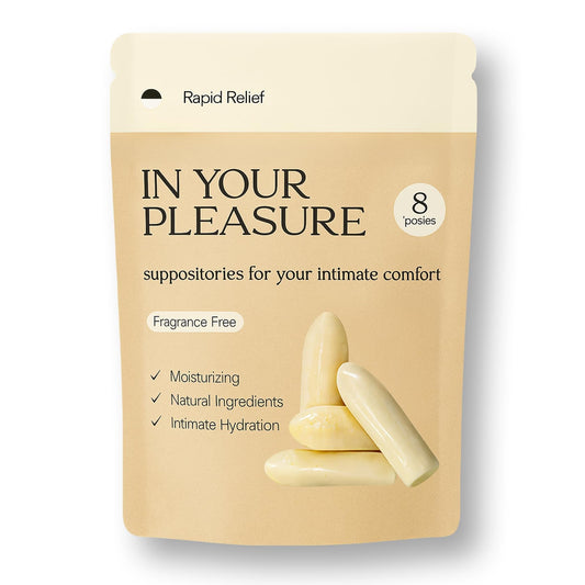 Vaginal Moisturizer Suppositories | Hydration Formula with Hyaluronic Acid, Squalene, Vitamin E, Cocoa Butter & Coconut Oil | Rapid Relief for Dryness & Hormone-free Intimate Comfort | All-Natural