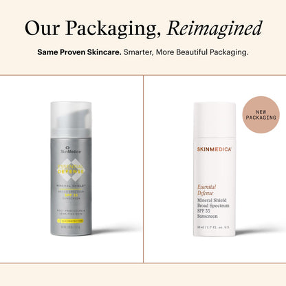 SkinMedica Essential Defense Mineral Shield SPF 35 Sunscreen for Face (NEW PACKAGING). This Lightweight, Facial Sunscreen is Ideal for Oily and/or Combination Skin, 1.7 Oz