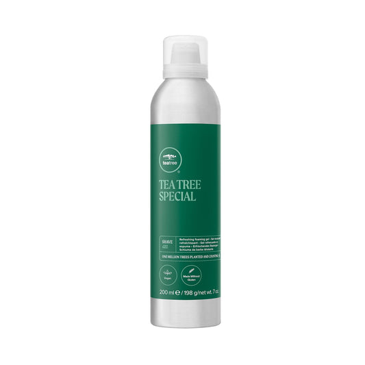 Tea Tree Shave Gel, Refreshing Foaming Gel, For All Skin Types, 7 oz.