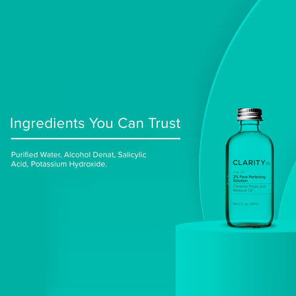 ClarityRx Fix It 2% Pore Perfecting Solution with Salicylic Acid for Acne-Prone & Oily Skin, Natural and Plant Based