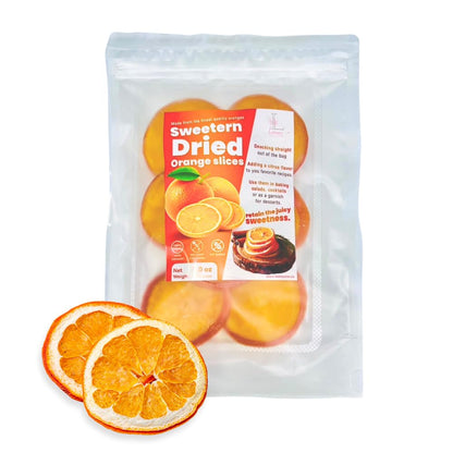 Premium Sweeten Dried Orange Slices, Dehydrated Fruit for Cocktails Garnish, Sweet and Moist, Delicious and Versatile Fruit Garnish, 5 Oz/142g (Pack of 1, 5, Ounce)